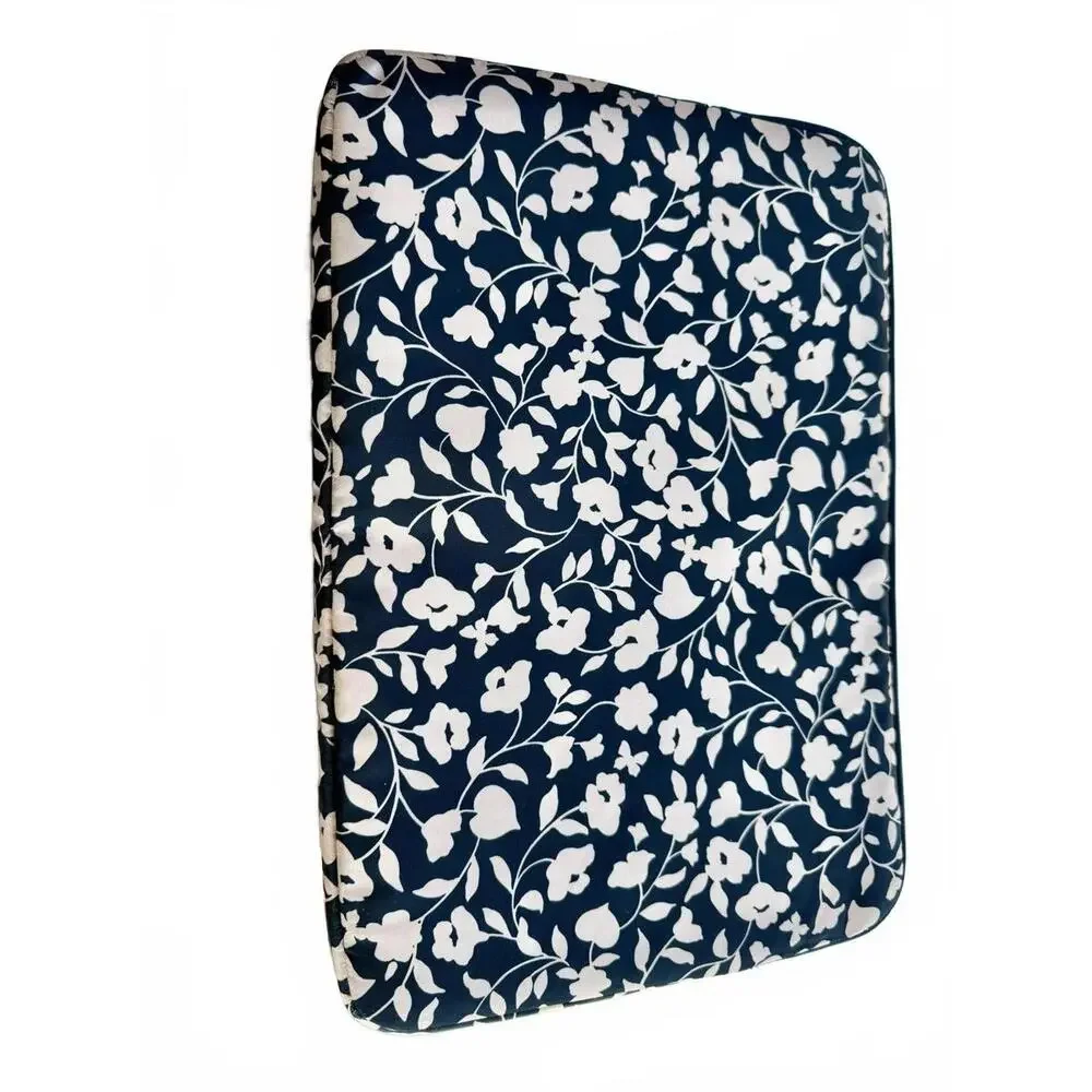Kate Spade Black & White Floral Padded Laptop Case Sleeve